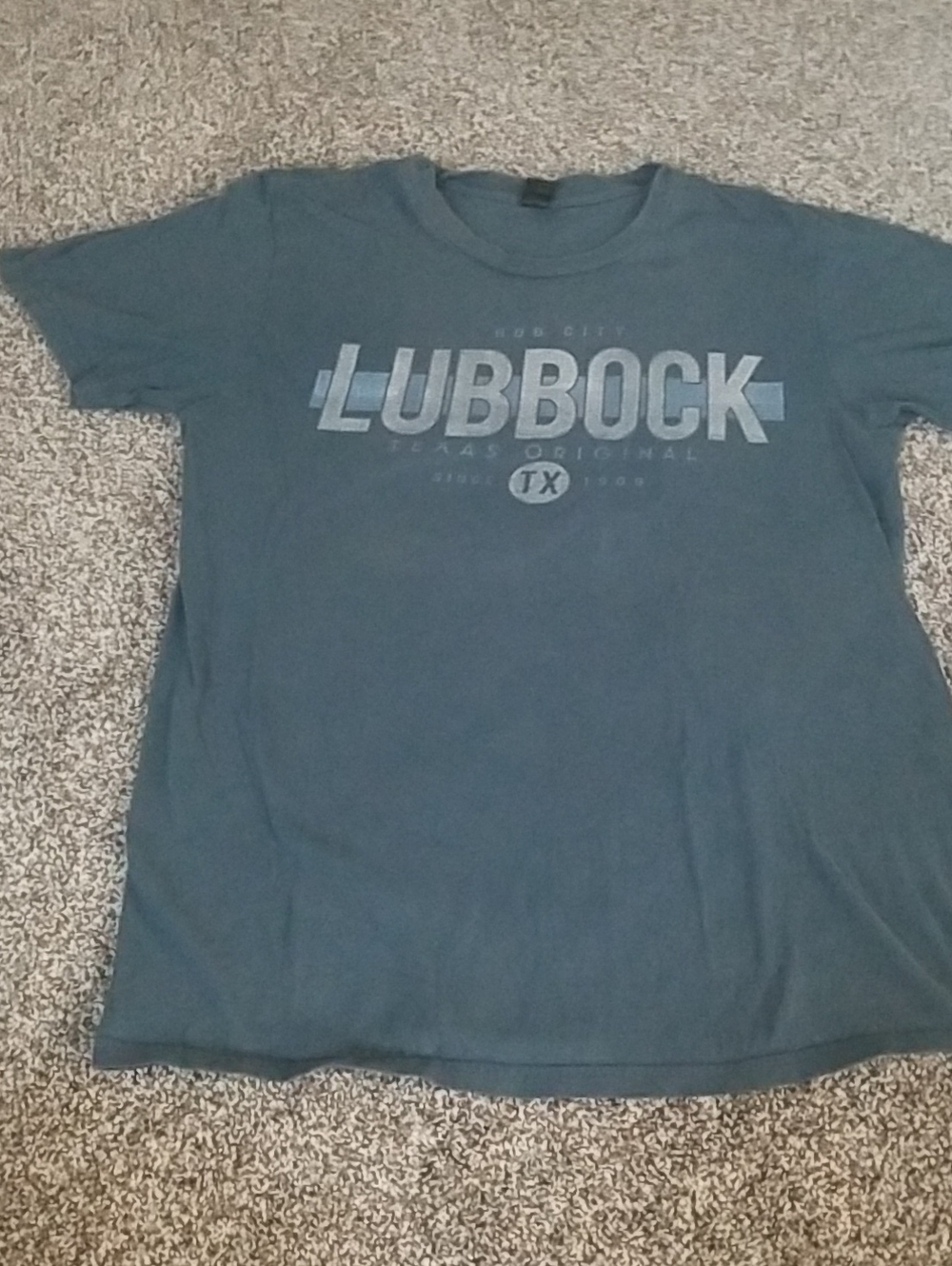 Blue Lubbock Graphic Crew Neck Tee